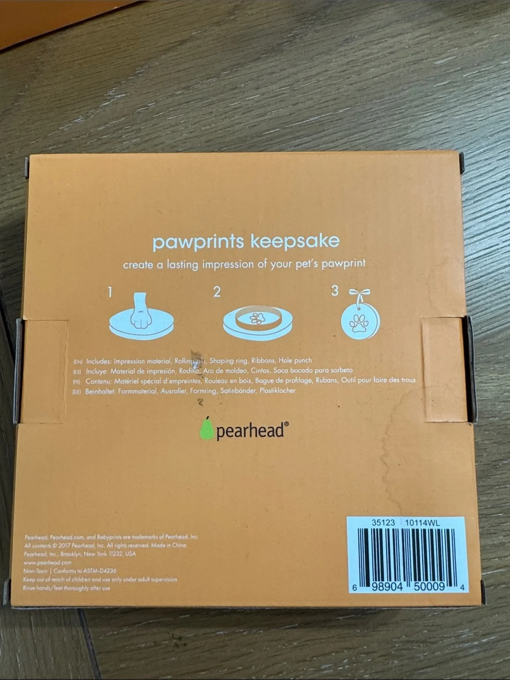 Pearhead Pawprints Keepsake Kit